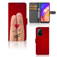 OPPO Reno5 Z | A94 5G Wallet Case met Pasjes Liefde - Origineel Romantisch Cadeau