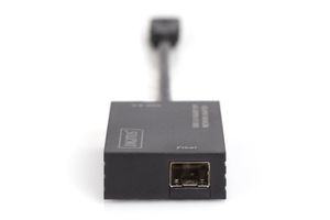 Digitus Computer, Glasvezel, Laptop, USB 3.2 Gen 1 (USB 3.0), Netwerk Adapter [1x USB - 1x SFP-slot] DN-3026 17.00 cm