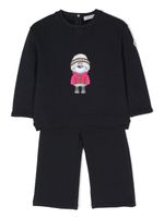 Moncler Enfant graphic-print stretch-cotton tracksuit - Bleu