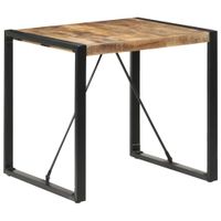 VidaXL Eettafel 80x80x75 cm ruw mangohout - thumbnail