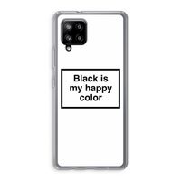 Black is my happy color: Samsung Galaxy A42 5G Transparant Hoesje