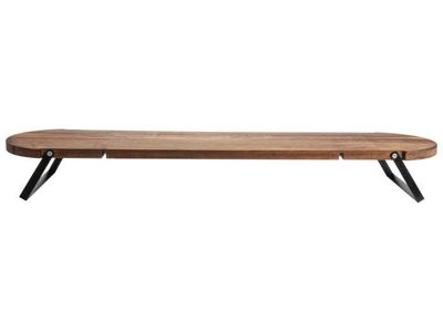 Gusta acacia serveerplank met pootjes 68cm