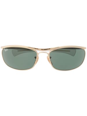 Ray-Ban lunettes de soleil à monture ovale - Or