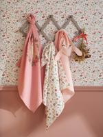 Set van 3 luiers in katoenen gaas LAPIN ENCHANTÉ veel roze