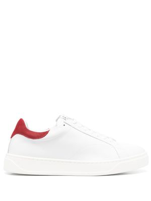 Lanvin baskets lacées à patch logo - Blanc