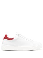 Lanvin baskets lacées à patch logo - Blanc