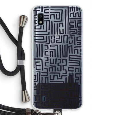 Moroccan Print: Samsung Galaxy A10 Transparant Hoesje met koord