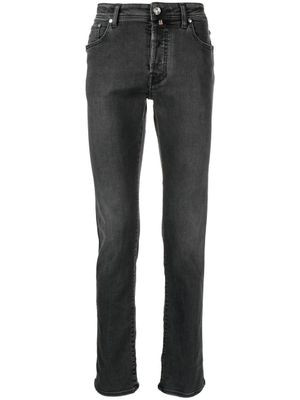 Jacob Cohën jean slim à taille mi-haute - Noir