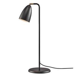 Kleine zwarte tafellamp met schakelaar en GU10 &apos;Nexus 2&apos; DFTP 66 cm
