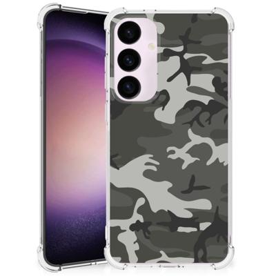 Samsung Galaxy S24 Plus Doorzichtige Silicone Hoesje Army Light Samsung Galaxy S24 Plus Doorzichtige Silicone Hoesje Army Light