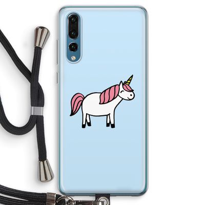 Eenhoorn: Huawei P20 Pro Transparant Hoesje met koord