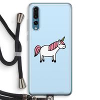 Eenhoorn: Huawei P20 Pro Transparant Hoesje met koord