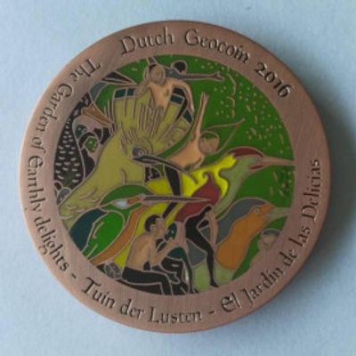 Dutch Geocoin 2016 - Antiek koper - XLE - Jeroen Bosch Dutch Geocoin 2016 - Antiek koper - XLE - Jeroen Bosch