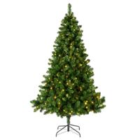 Bellatio Decorations Imperial kerstboom - met verlichting - groen -?H240 cm - kunstboom