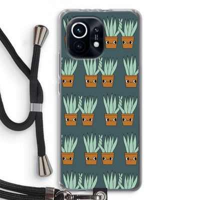 Sansevieria: Xiaomi Mi 11 Transparant Hoesje met koord