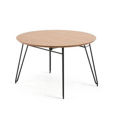 Kave Home Novac eettafel uitschuifbaar Ø120/200x120 cm