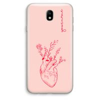 Blooming Heart: Samsung Galaxy J7 (2017) Transparant Hoesje