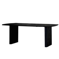 Giga Meubel - Eettafel Zwart 200cm - Rechthoek - Mangohout - Tomeo - thumbnail