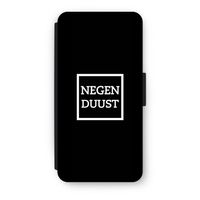 Negenduust black: iPhone 8 Flip Hoesje