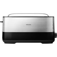 Philips Home HD2692/90 Viva Broodrooster met lange sleuf RVS, Zwart