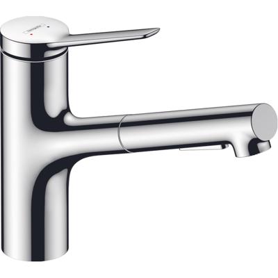 Hansgrohe Zesis 1-gr keukenmengkraan 150 uittrekbare v.douche chr. 74803000