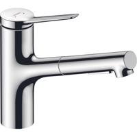 Hansgrohe Zesis 1-gr keukenmengkraan 150 uittrekbare v.douche chr. 74803000