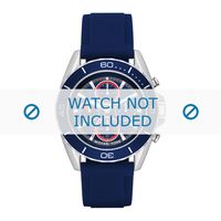 Horlogeband Michael Kors MK8486 Rubber Blauw 22mm - thumbnail