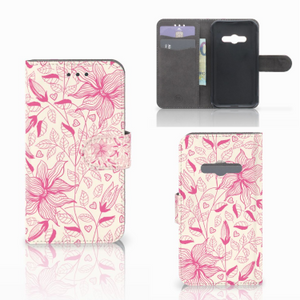 Samsung Galaxy Xcover 3 | Xcover 3 VE Hoesje Pink Flowers