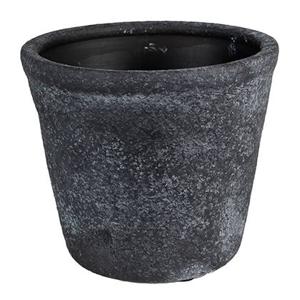 Clayre & Eef Bloempot Ø 8x7 cm Grijs Keramiek Bloempot binnen