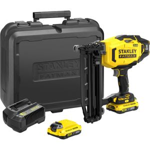 Stanley FATMAX V20 18V 16G Afwerktacker elektrische tacker Koffer, 2 accu's (2.0Ah) en oplader inbegrepen