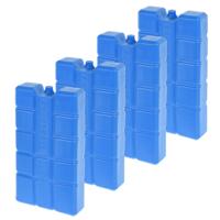 Koelelement blok van 750 gram - 4x - blauw - kunststof - voor koelbox en koeltas