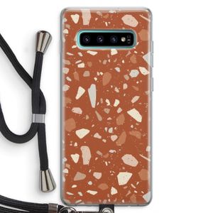Terrazzo N°22: Samsung Galaxy S10 Plus Transparant Hoesje met koord