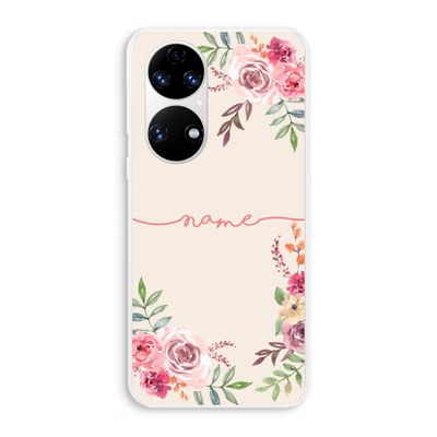 Rozen: Huawei P50 Transparant Hoesje
