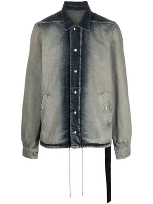 Rick Owens DRKSHDW veste en jean à manches longues - Bleu