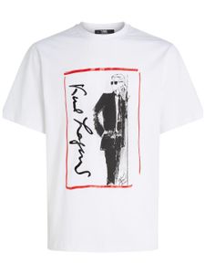 Karl Lagerfeld t-shirt Karl Series imprimé - Blanc