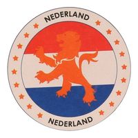 50x Nederlande leeuw thema bierviltjes / onderzetters   -