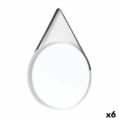 Wandspiegel Gift Decor Wit 51 x 4,5 x 76 cm (6 Stuks)