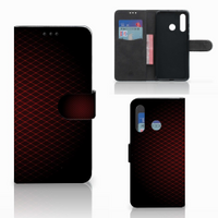 Huawei Nova 4 Telefoon Hoesje Geruit Rood - thumbnail