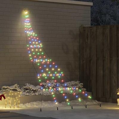 LED Kerstboom met 168 LED Multikleur 511 cm Metaal