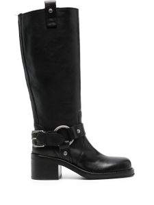 Ash bottes Scorpio 60 mm en cuir - Noir