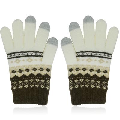 LGT JWLS Winterse Dameshandschoenen - Bruin Wit