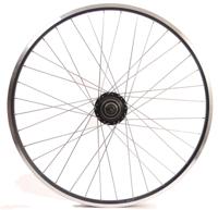 Shimano Achterwiel 28 inch nexus 7 naaf (zwart) - zac19 velg (zwart) met rvs spaken - voor schijfrem