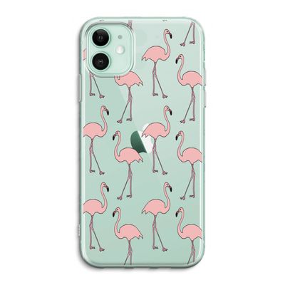 Anything Flamingoes: iPhone 11 Transparant Hoesje