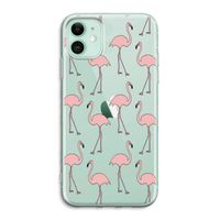 Anything Flamingoes: iPhone 11 Transparant Hoesje