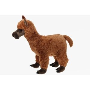 Mega lama speelgoed artikelen alpaca knuffelbeest bruin 40 cm