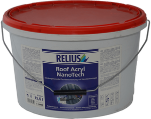 relius roof acryl nanotech ziegelrot 12.5 ltr