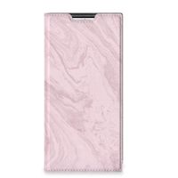 Samsung Galaxy S22 Ultra Standcase Marble Pink - Origineel Cadeau Vriendin - thumbnail