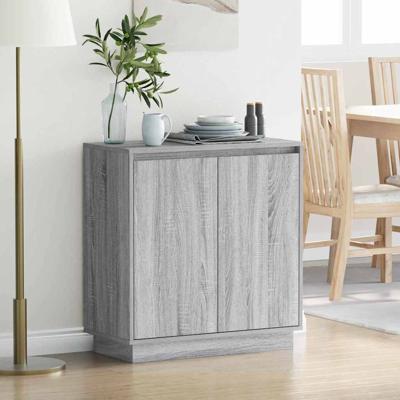 Dressoir met plank Grijs Sonoma 71 x 34,5 x 75 cm Bewerkt hout