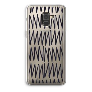 Marrakech Zigzag: Samsung Galaxy A8 (2018) Transparant Hoesje