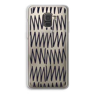 Marrakech Zigzag: Samsung Galaxy A8 (2018) Transparant Hoesje